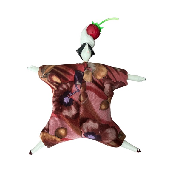 Serge Poupee Millet Strawberry With Whipped Cream Head Doll - Picture 1 of 9